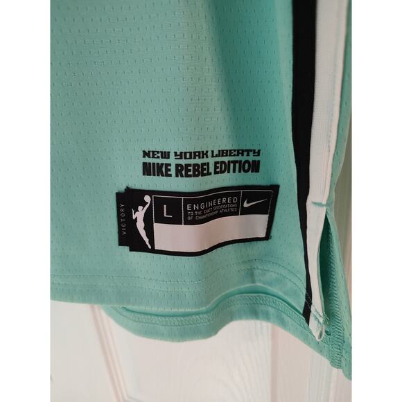 Nike Youth New York Liberty Green Sabrina Ionescu #20 Rebel Jersey- Large 14/16 - Picture 5 of 7